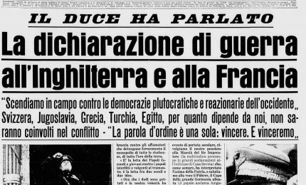 Per non dimenticare: 76 anni fa Mussolini trascinava l'Italia in guerra