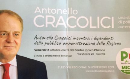 Sei un dipendente della Regione siciliana? Metti una sera a cena con l'assessore Cracolici!