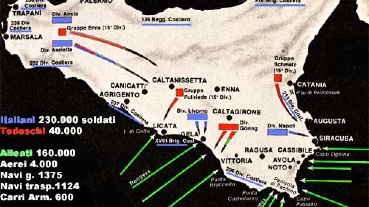 Lo Sbarco Degli Alleati In Sicilia elwiittle