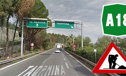 Autostrada Ct-Me un po' di vento e un albero finisce sul tetto di un camion!