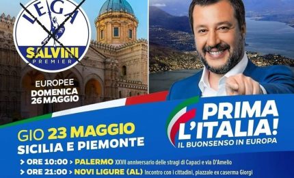 Ministro Salvini, scusi: ma la commemorazione della strage di Capaci per Lei è campagna elettorale?