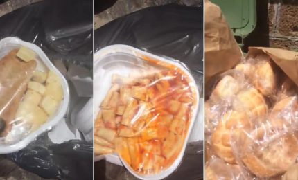 A Roma il cibo per i migranti finisce nell'immondizia! Tranquilli, tanto pagano gli ignari contribuenti italiani... (VIDEO)