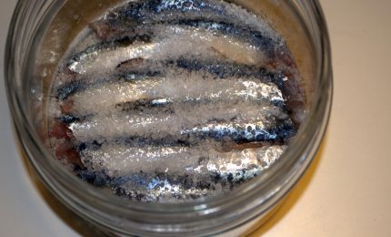 La ricetta del giovedì 1/ Fette di vero pane con filetti di sgombro salato, aglio e aceto al pepe nero