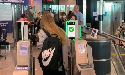 Aeroporto Fiumicino, al via riconoscimento biometrico del volto dei passeggeri