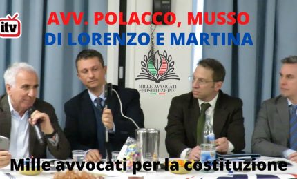Mille Avvocati per la Costituzione: basta con lo stato di emergenza, si ritorni allo Stato di diritto