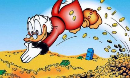 I Paperoni delle banche. Lo sapevate che il CEO di una grande banca italiana in un anno guadagna 5,36 milioni di euro?