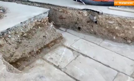 Palermo, a Palazzo dei Normanni scoperta antica pavimentazione