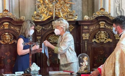 Donna Sofia di Borbone ricevuta alla Congregazione delle Dame a Palermo