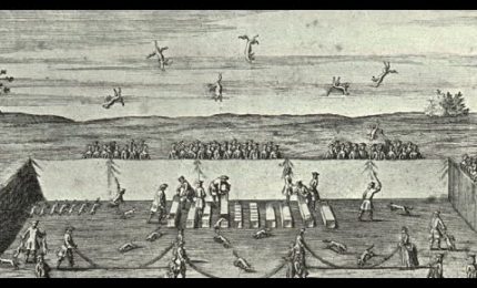 Quando nel '600 e nel '700 i nobili si divertivano a far soffrire e ad uccidere gli animali con il “fox tossing”
