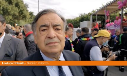 Leoluca Orlando al Palermo Pride "Bocciatura ddl Zan atto eversivo"