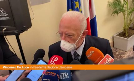 Covid, De Luca: &ldquo;In Campania altri 5 contagiati da variante Omicron&rdquo;