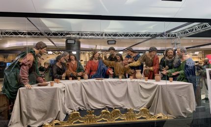 &ldquo;L&rsquo;ultima cena&rdquo; di Caltanissetta in mostra all&rsquo;aeroporto di Fiumicino