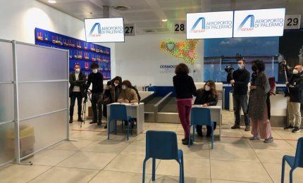 Attivato Hub vaccinale all&rsquo;Aeroporto di Palermo