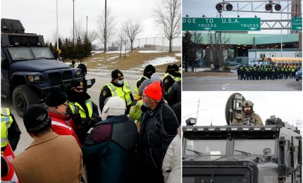 Le proteste popolari in Canada contro i vaccini anti-Covid si trasformeranno in una guerra civile?