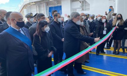 Giovannini a Messina inaugura la nuova nave &ldquo;Iginia&rdquo; di Rfi