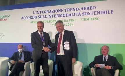 Intermodalit&agrave; sostenibile, accordo Ferrovie-Aeroporti di Roma