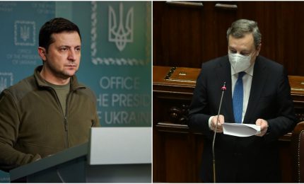 Draghi esalta Zelensky e parla di "ferocia" di Putin. Ma se il "feroce" Putin s'incazzer&agrave; benzina e gasolio schizzeranno a 3 euro al litro.../ SERALE