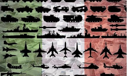 L'Italia ha portato da 64 a 104 milioni di euro al giorno le spese militari, ma non ci sono soldi per caro-bollette e caro carburante...