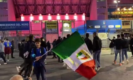 Italia-Macedonia a Palermo: l&rsquo;altalena di emozioni dei tifosi azzurri