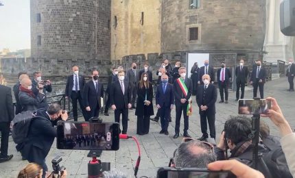 Draghi al Maschio Angioino, firmato il &ldquo;Patto per Napoli"