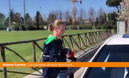 Arianna Fontana incontra il presidente Fisg Gios "Pace pi&ugrave; vicina"