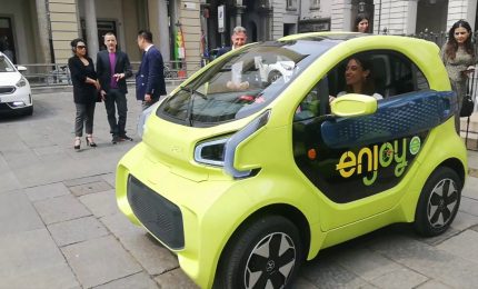 Eni, a Torino la flotta Enjoy diventa elettrica