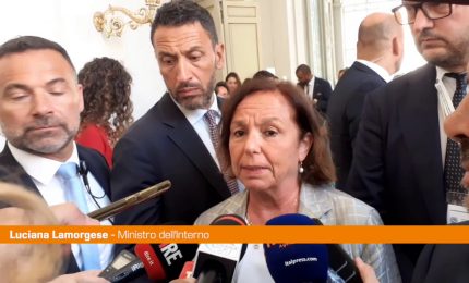 Mediterraneo, Lamorgese "Instabilit&agrave; favorisce traffico esseri umani"