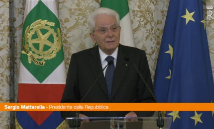 Mattarella "Italia impegnata ad assicurare la pace"