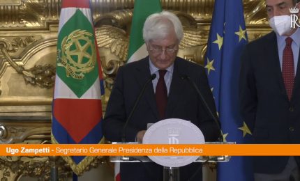 Draghi si &egrave; dimesso, l'annuncio al Quirinale