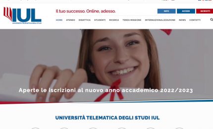 Universit&agrave; Iul, iscrizioni aperte per il nuovo anno accademico