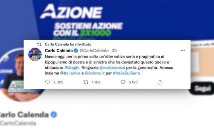 Intesa Calenda-Renzi, alle elezioni ci sar&agrave; il Terzo Polo