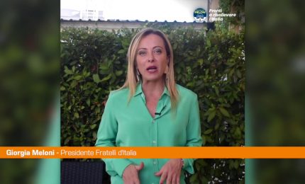 Meloni "Ripristino sicurezza e legalit&agrave; sono una priorit&agrave; per FdI"