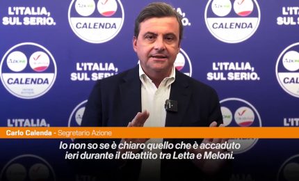 Calenda "Letta e Meloni sono a capo di finte coalizioni"