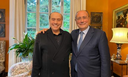 Renato Schifani ricevuto ad Arcore da Silvio Berlusconi