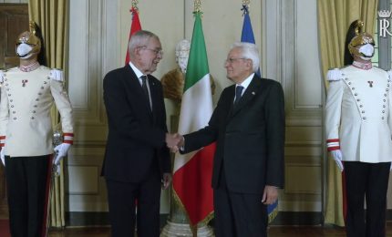 Mattarella riceve il presidente austriaco Van der Bellen