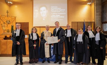 Universit&agrave; Palermo, conferita la Laurea honoris causa in Pedagogia al salesiano Don Artime