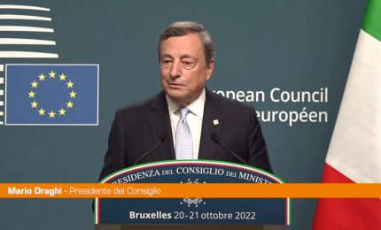 Energia, Draghi "Il Consiglio Europeo ha accolto le nostre proposte"