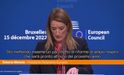 Qatargate, Metsola "Riforme profonde in arrivo"