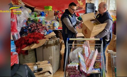 Sequestrati 1,8 tonnellate di fuochi d'artificio pericolosi