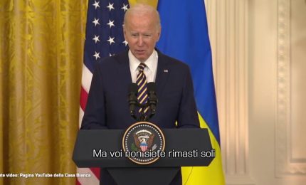Ucraina, Biden "Dagli Stati Uniti massimo sostegno"