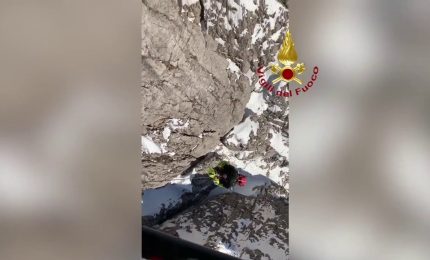 Due escursionisti salvati dai vigili del fuoco in provincia di Lecco