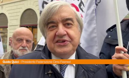 Sanit&agrave;, medici in piazza a Roma. Quici "Il Governo dia un segnale"