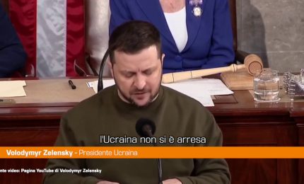 Zelensky a Congresso Usa "Ucraina rester&agrave; libera dalla tirannia russa"