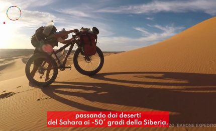 Dal Sahara alla Siberia, il viaggio in bicicletta di Lorenzo Barone
