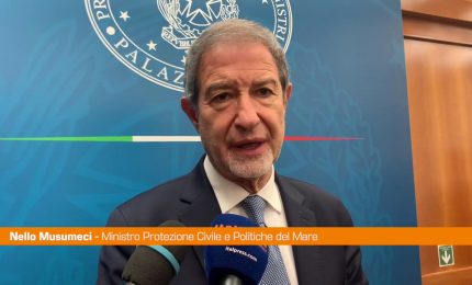 Protezione Civile, Musumeci "Sicurezza del territorio &egrave; una priorit&agrave;"
