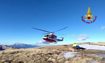 Abruzzo, padre e figlio soccorsi ad alta quota