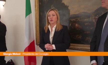 Meloni "Con la cooperazione lasciamo un pezzo d'Italia nel mondo"