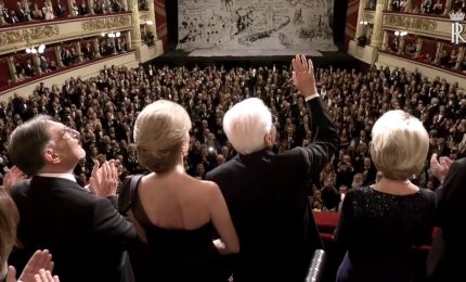 Alla Scala standing ovation per Mattarella