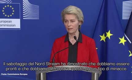 Von der Leyen "Task force Ue-Nato a difesa infrastrutture critiche"