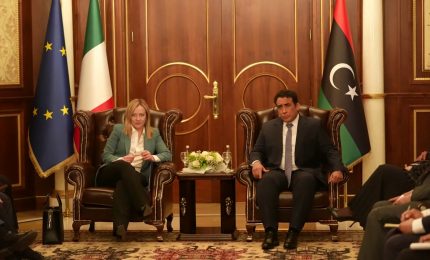 Italia - Libia, Meloni incontra presidente del Consiglio Presidenziale